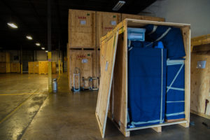 expertly packed storage vault at The Green Truck Moving & Storage Company