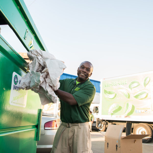 recycling at The Green Truck Moving & Storage Company