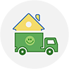 move my home icon at The Green Truck Moving & Storage Company
