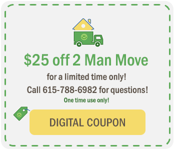 $25 off at The Green Truck Moving & Storage